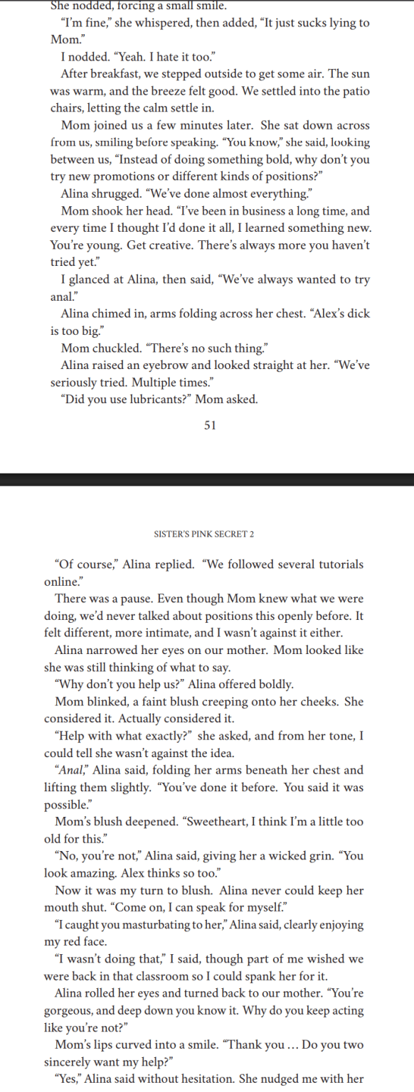 Sister's Pink Secret 2: Mom's Pink Help - Julius Incestus